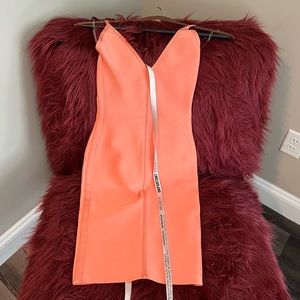 House of CB Peach Bandage Dress